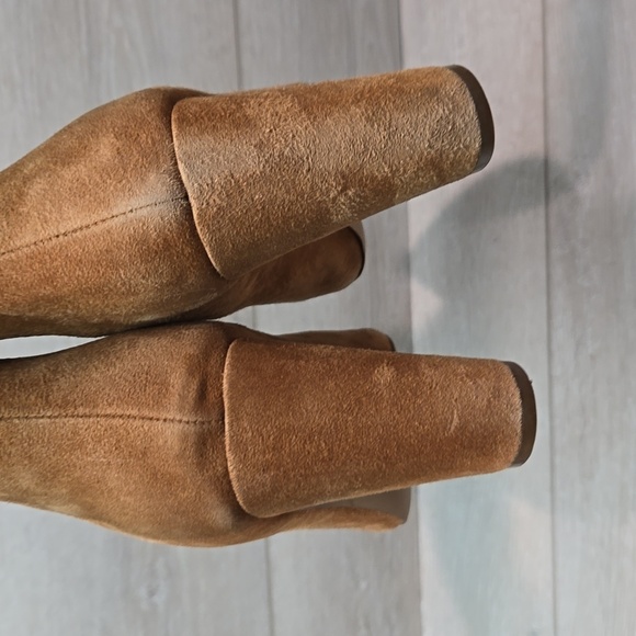 Steve Madden Women Subtle Chestnut Leather Pointed toe heels shoes boots sz 10M - Picture 8 of 15